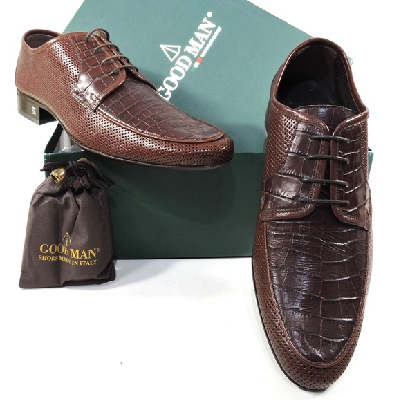 GOODMAN ?? MEN\'S SOFT BROWN LEATHER COMFORT SUMMER OXFORD SHOES main image 5